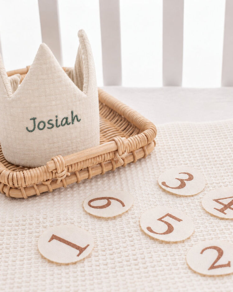 Personalized Birthday Crown Headband (Multiple Color Options)