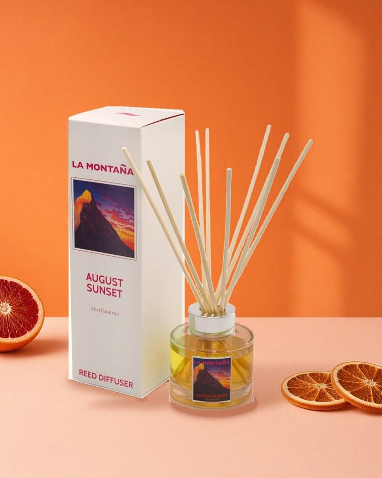 August Sunset Reed Diffuser by La Montana - BetterThanFlowers