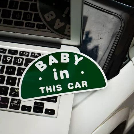 "Baby in This Car" Magnetic Car Sticker - BetterThanFlowers