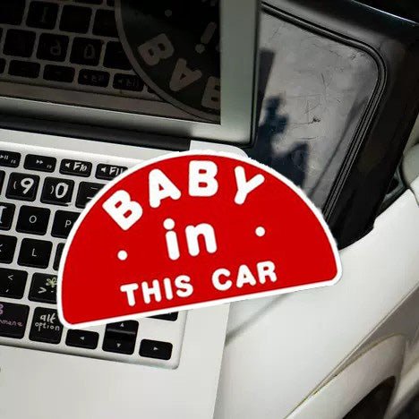 "Baby in This Car" Magnetic Car Sticker - BetterThanFlowers