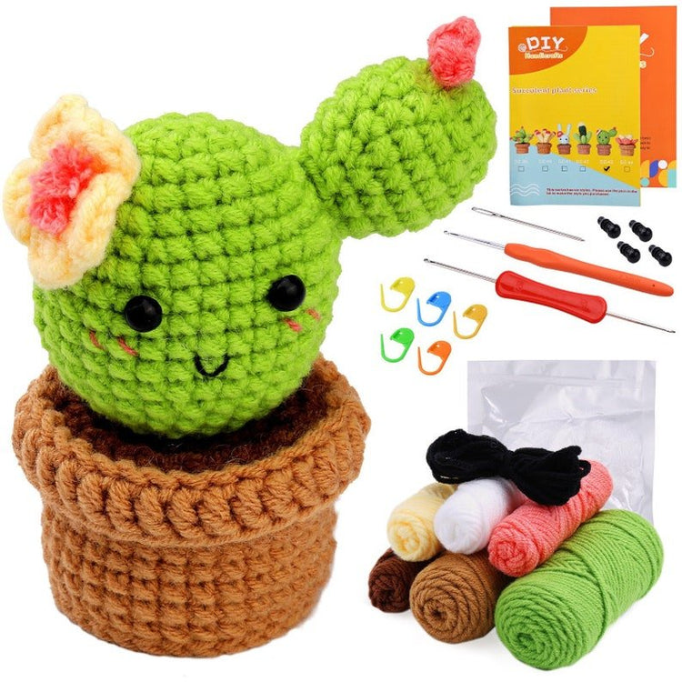 Beginner Cactus Crochet Kit - BetterThanFlowers