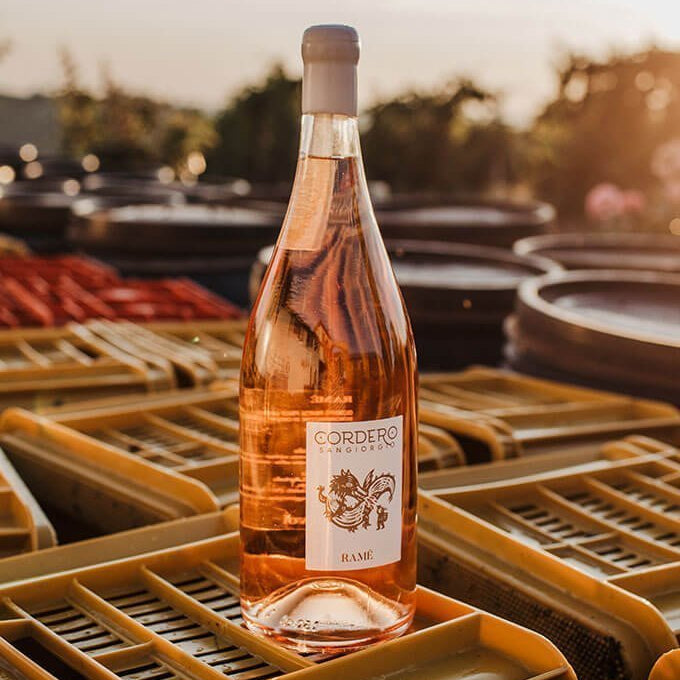 Bottle of Orange Pinot Grigio Wine - RAMÉ Oltrepò Pavese Pinot Grigio - Cordero San Giorgio - BetterThanFlowers