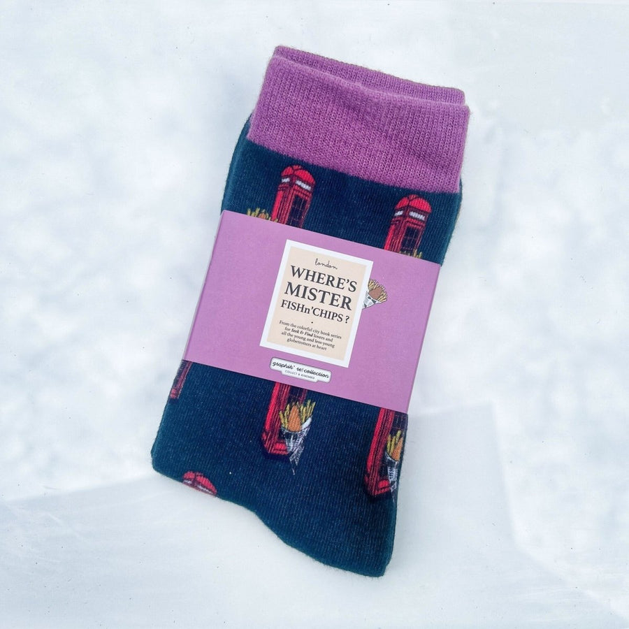 Colorful City Socks - Where Is Mister Dumpling & Friends? - BetterThanFlowers