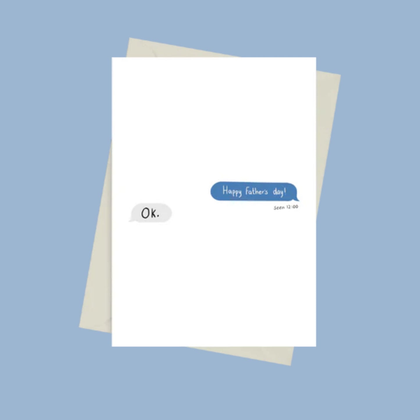 Father's Day Text - Greeting Card by 852prints