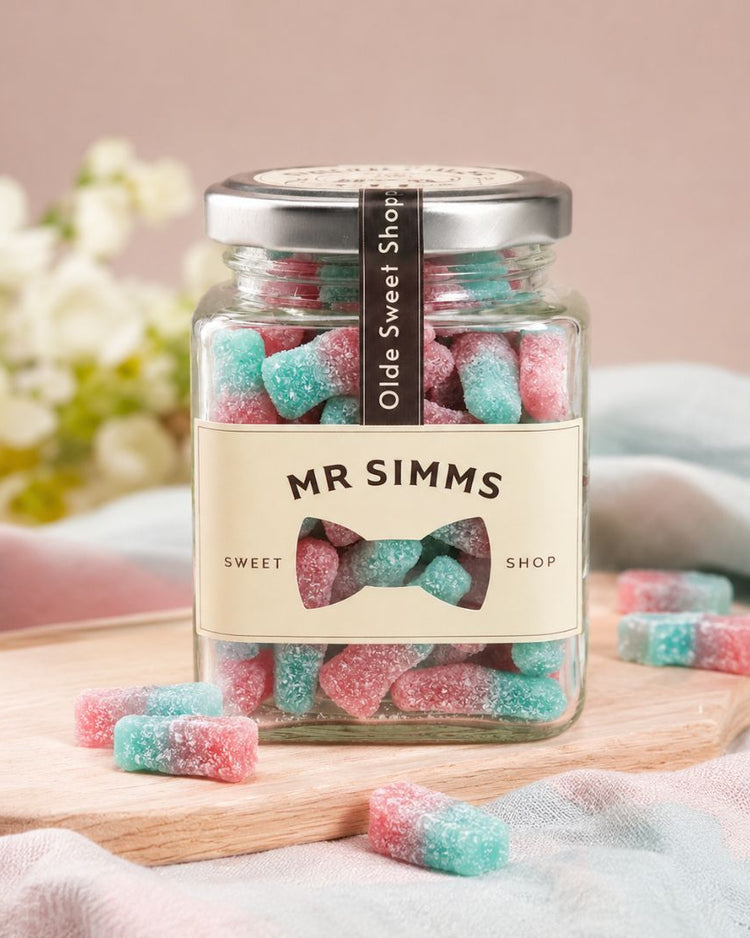 Fizzy Bubblegum Bottles Sweet Jar by Mr Simms - BetterThanFlowers