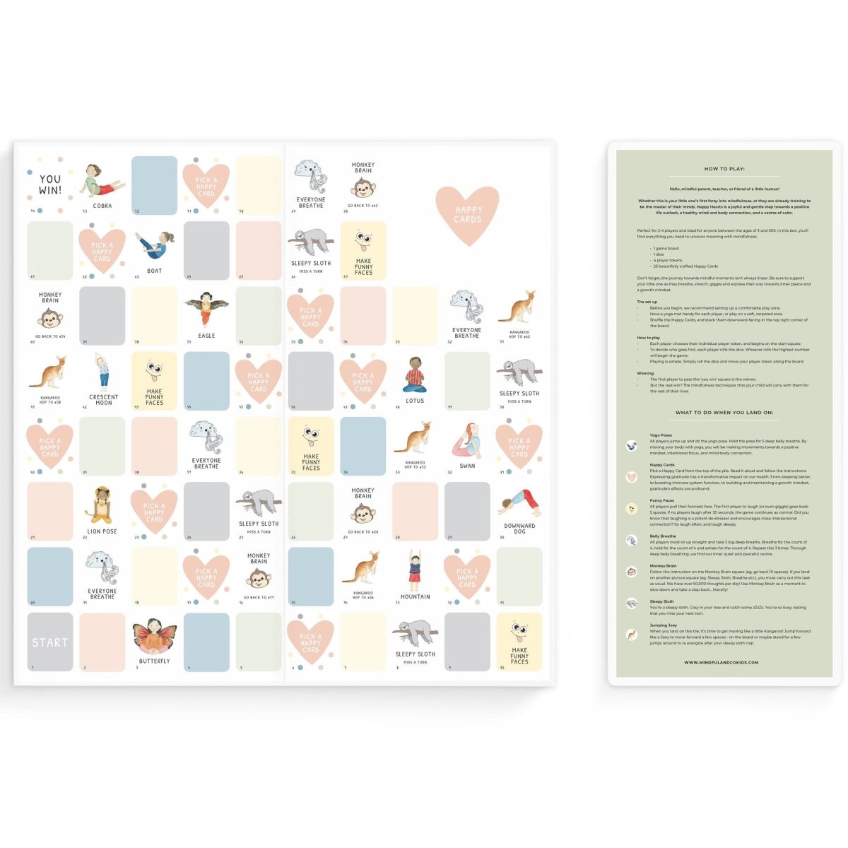 Happy Hearts Board Game by Mindful & Co Kids - BetterThanFlowers