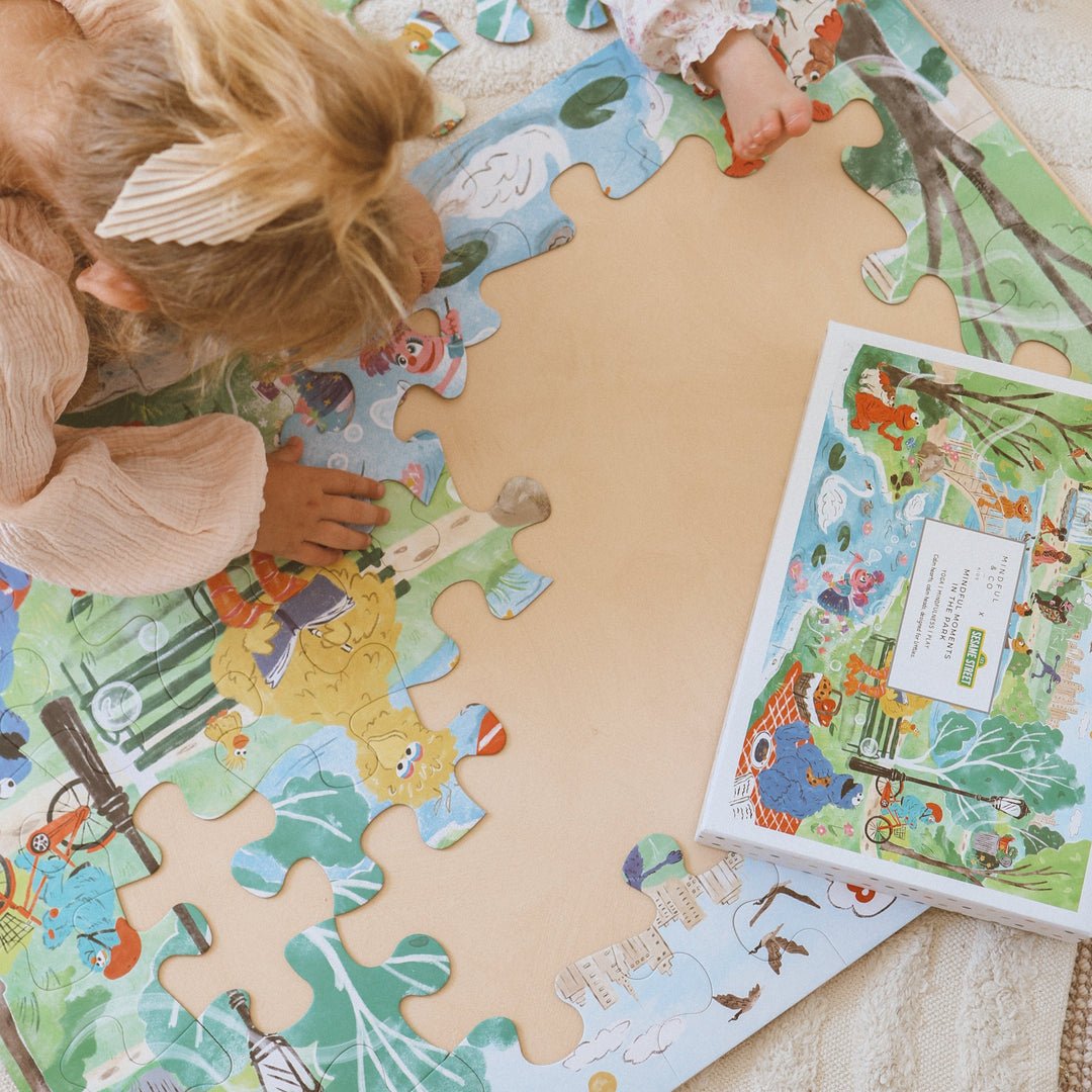 Mindful Moments with Sesame Street Floor Puzzle Mindful & Co Kids - BetterThanFlowers