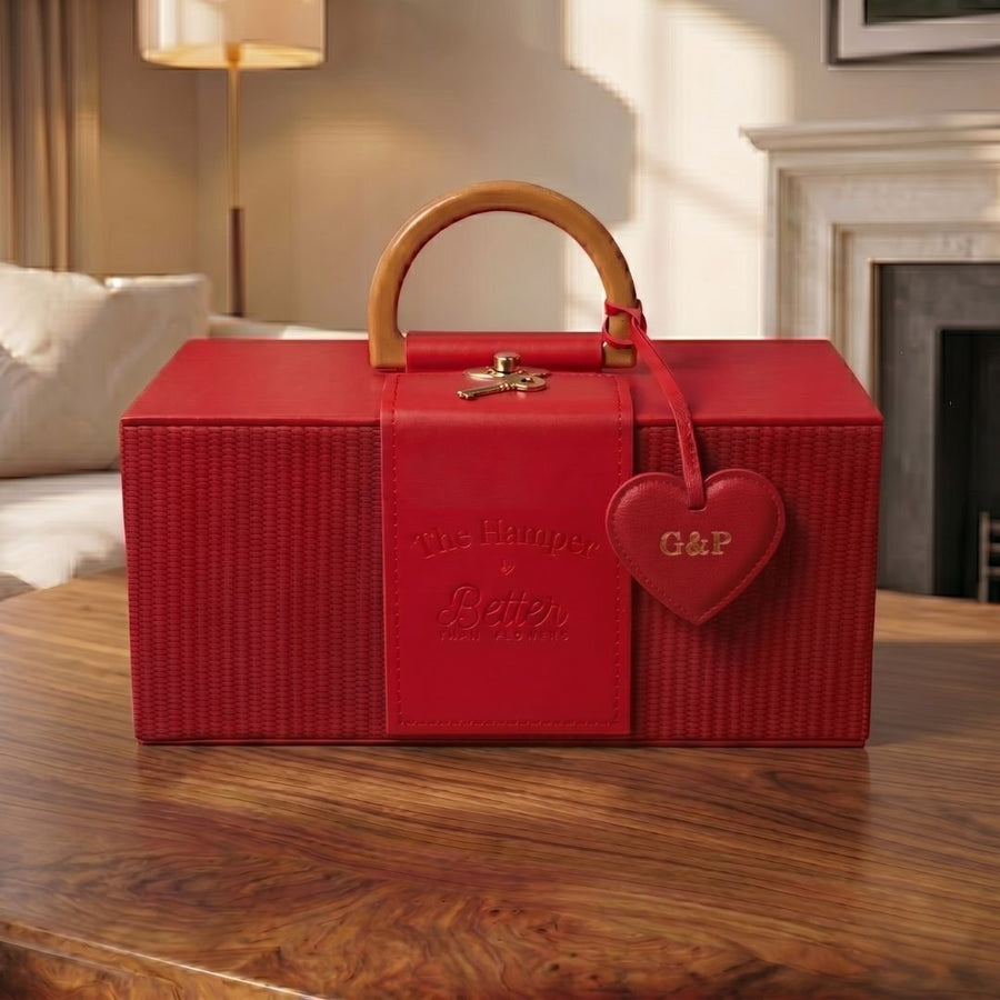 Personalized Leather Charm attached to your Hamper - BetterThanFlowers