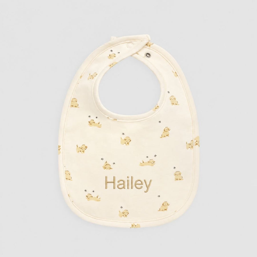 Personalized Organic Cotton Bib by Jamie Kay (Multiple Design Options) - BetterThanFlowers