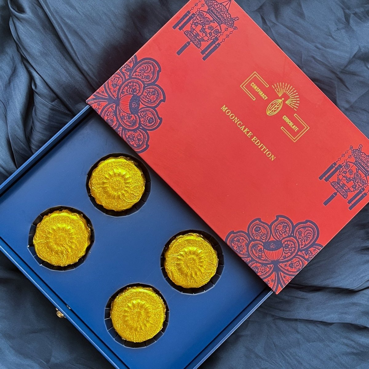 Pistachio Chocolate Mooncakes by Conspiracy Chocolate - BetterThanFlowers