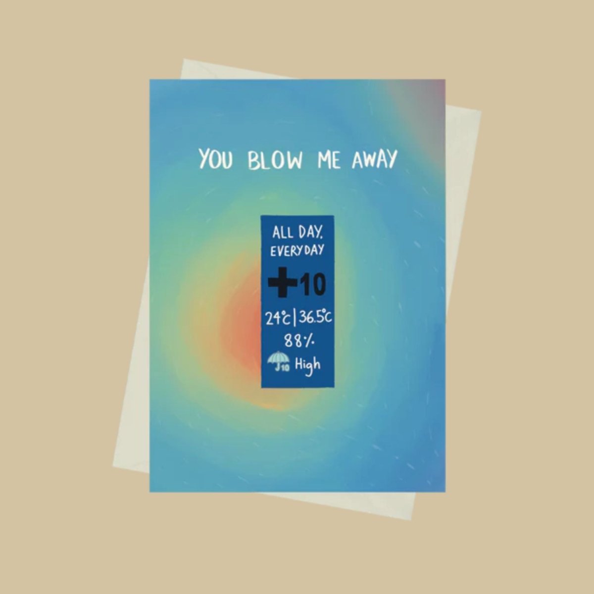 You Blow Me Away - Greeting Card by 852prints - BetterThanFlowers
