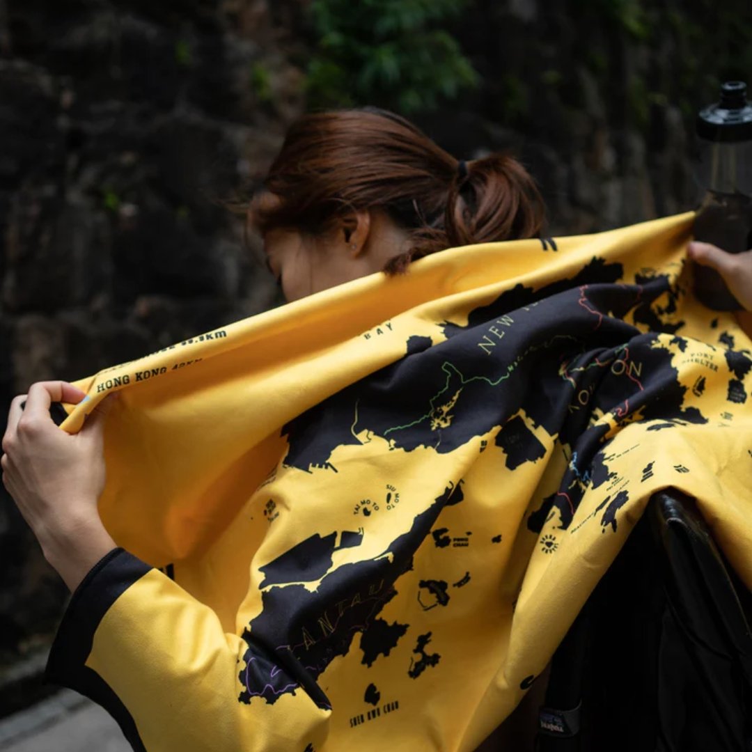 Tiny Island Big Four 黃色行山毛巾 - BetterThanFlowers