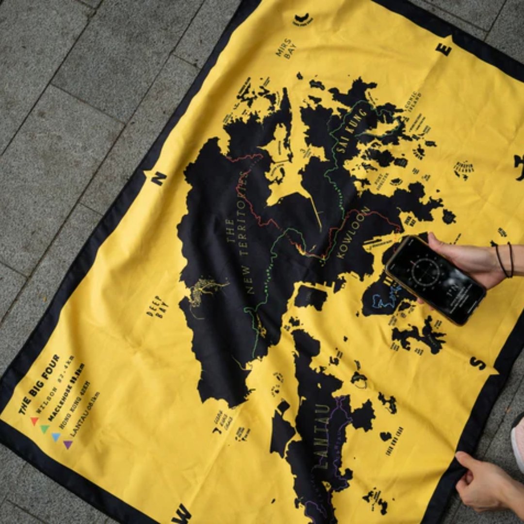 Tiny Island Big Four 黃色行山毛巾 - BetterThanFlowers