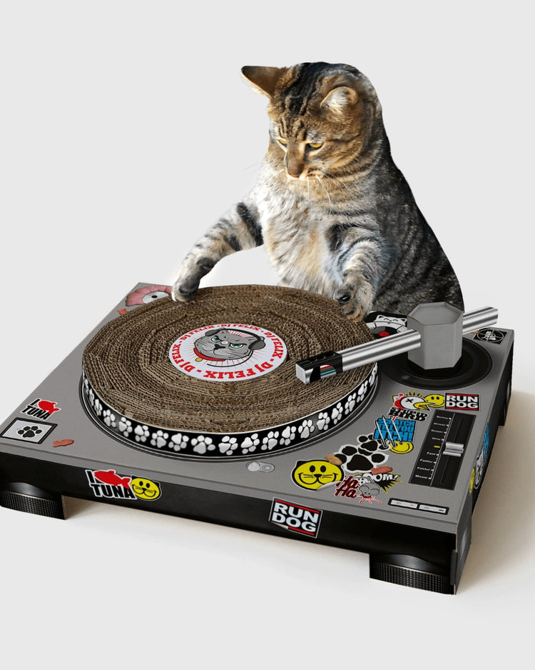 DJ 唱盤貓咪抓板