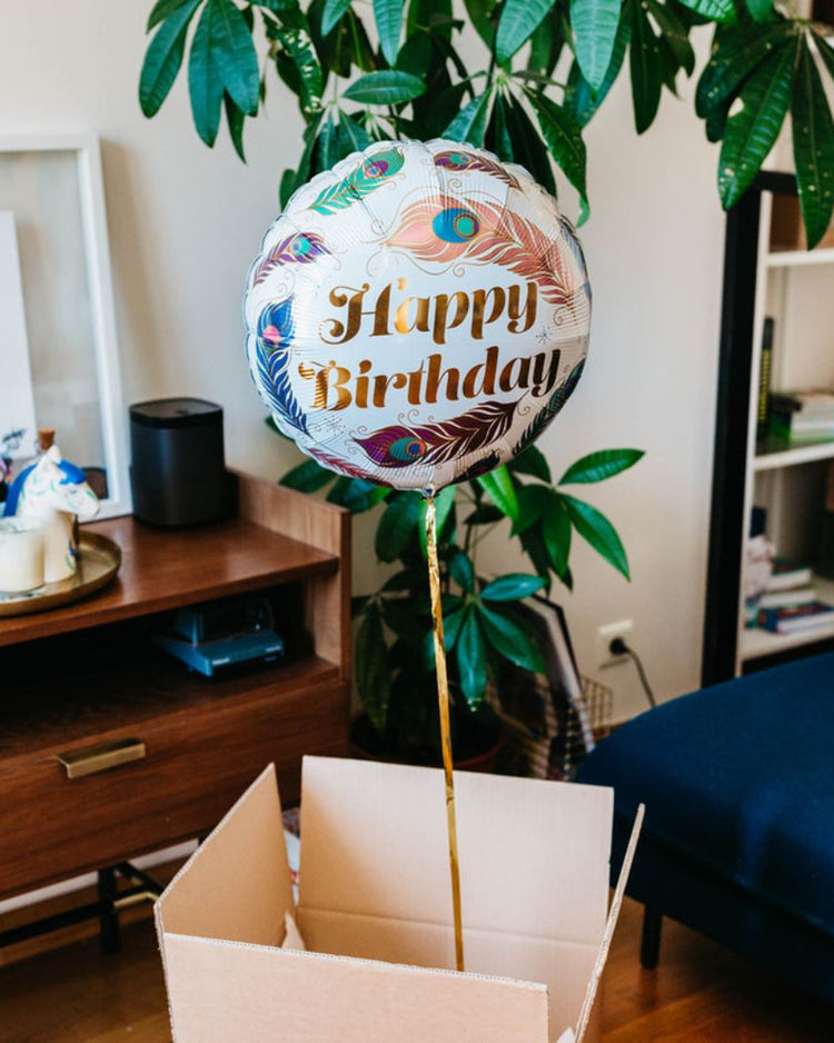生日快樂羽毛 Box Set 氣球 - BetterThanFlowers