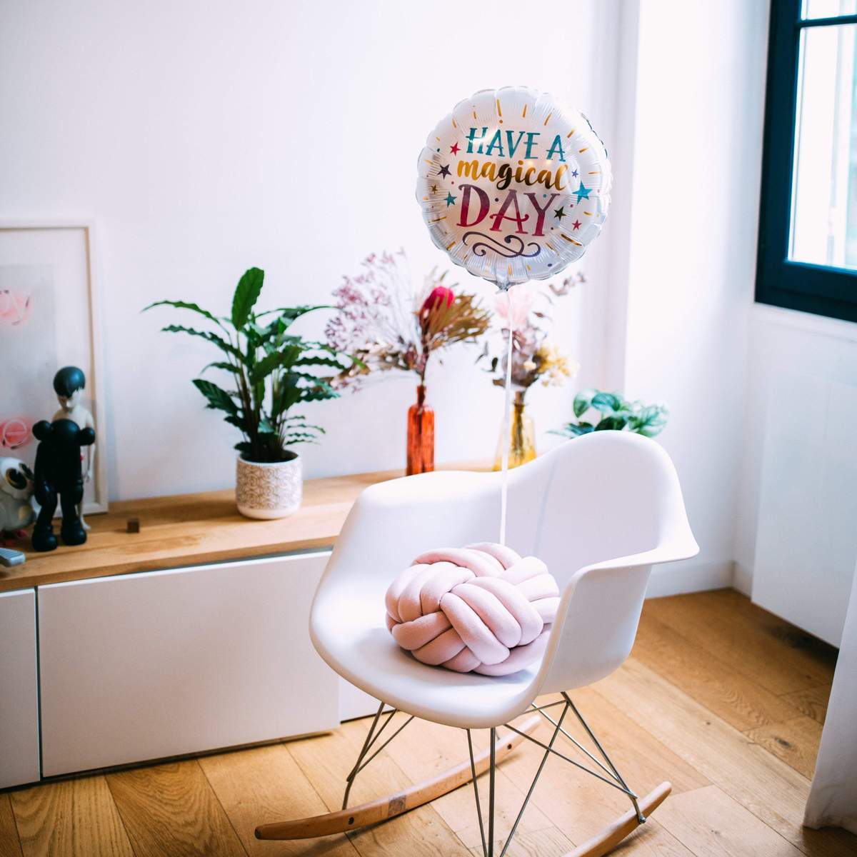 「愉快自在的一天」氣球