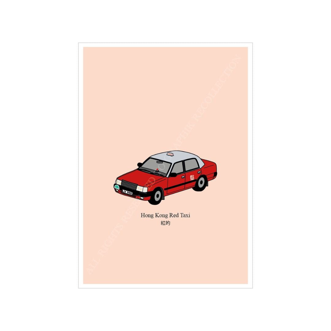 香港紅色的士賀卡 by Graphik' Re!collection - BetterThanFlowers