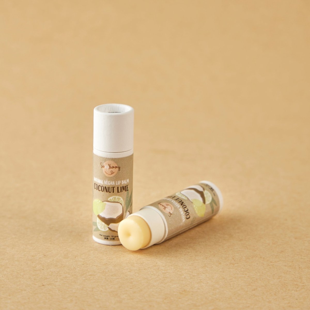 Natural Vegan Lip Balm - Coconut Lime by Soap Yummy - BetterThanFlowers