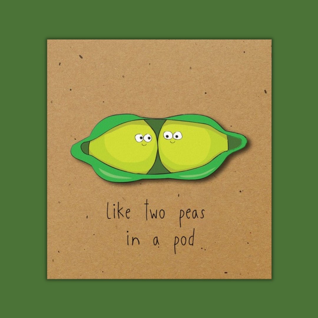 Tache 心意卡系列 - 豆莢裡的兩顆豌豆