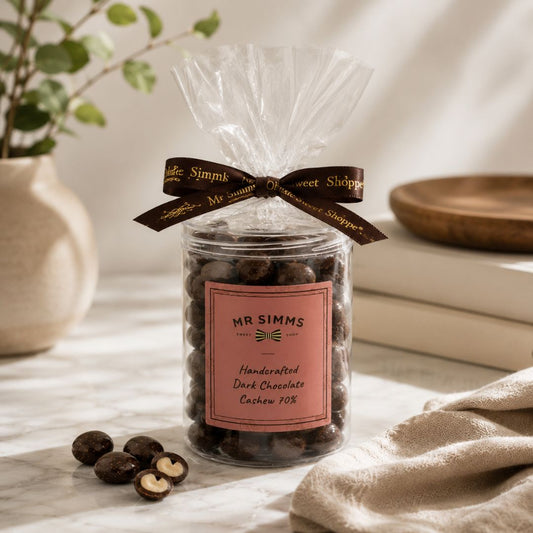 Handcrafted Dark Chocolate Cashews Mr Simms