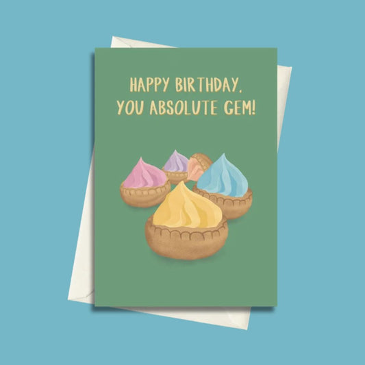 Happy Birthday, You Absolute Gem! - Greeting Card by 852prints