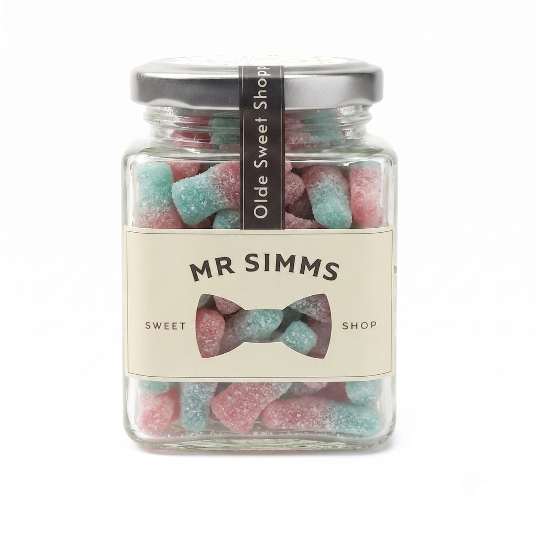 Fizzy Bubblegum Bottles Sweet Jar by Mr Simms