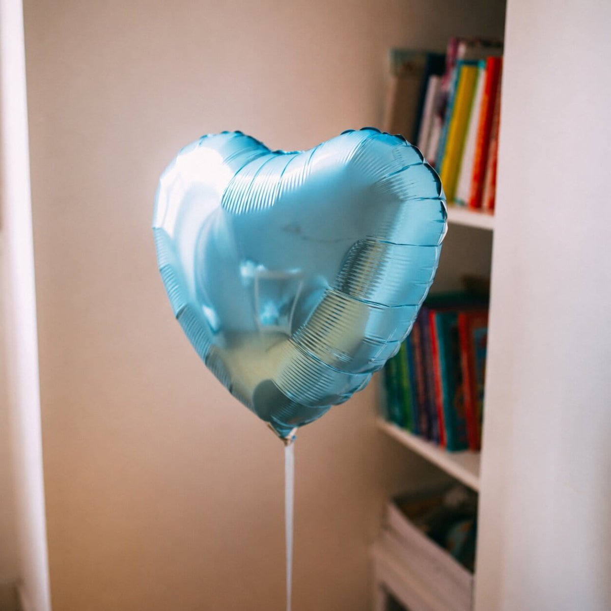 A second Light Blue Heart Shaped Balloon in a box - BetterThanFlowers
