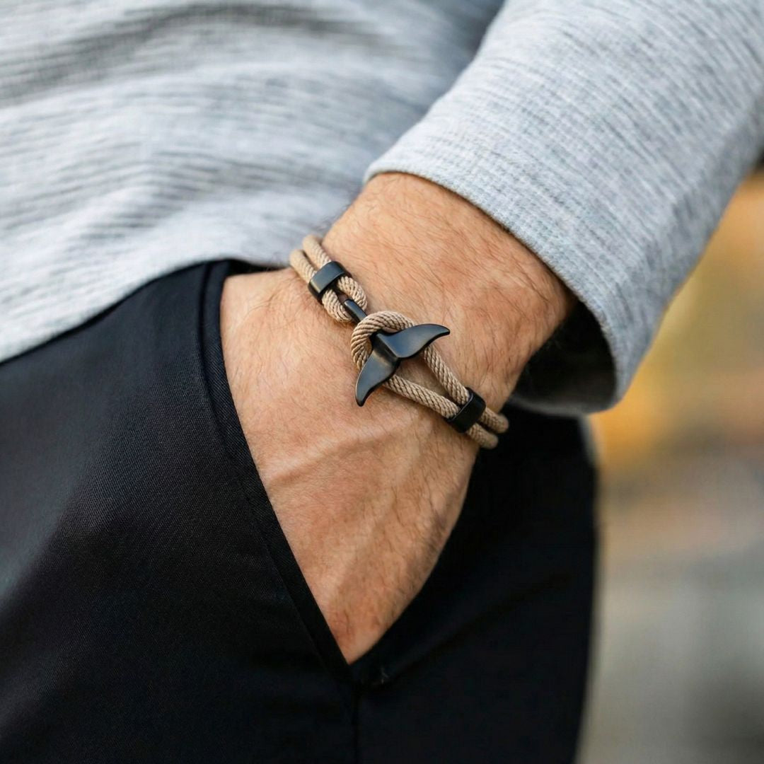 Whale Tail Bracelet (Multiple Color Options)