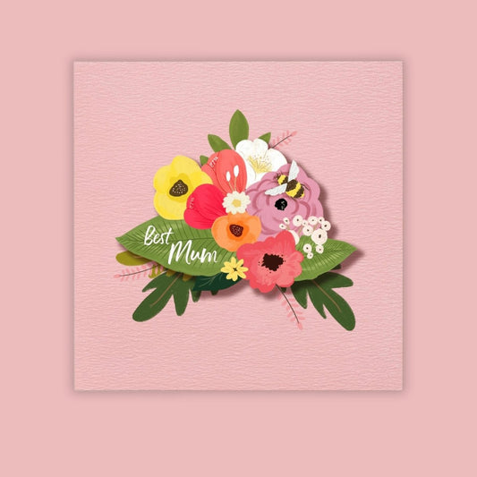 Best Mum Floral - Greeting Card by Tache - BetterThanFlowers