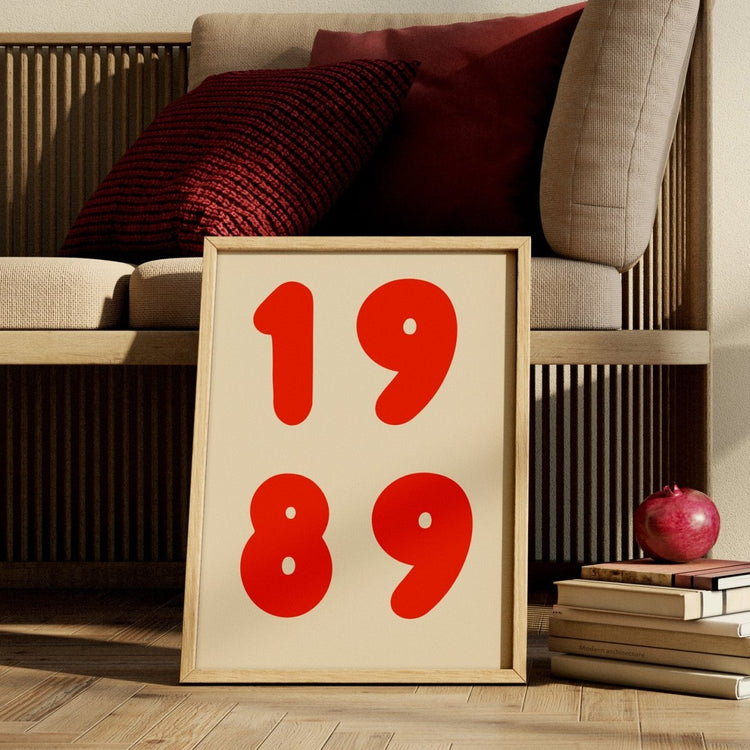 Birth year poster - BetterThanFlowers