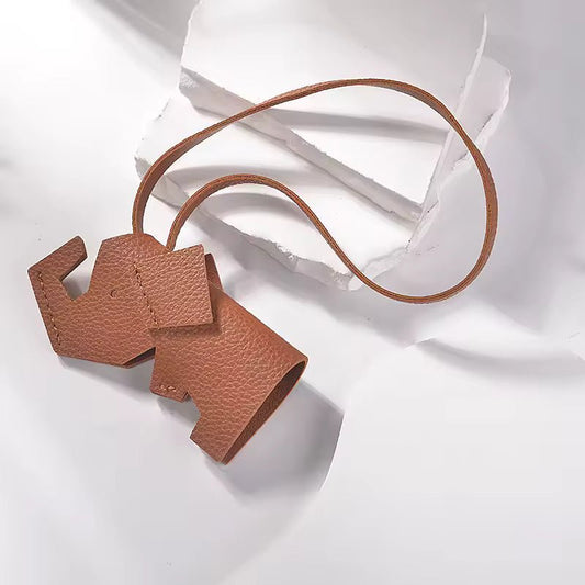 Brown Leather Elephant Charm - BetterThanFlowers