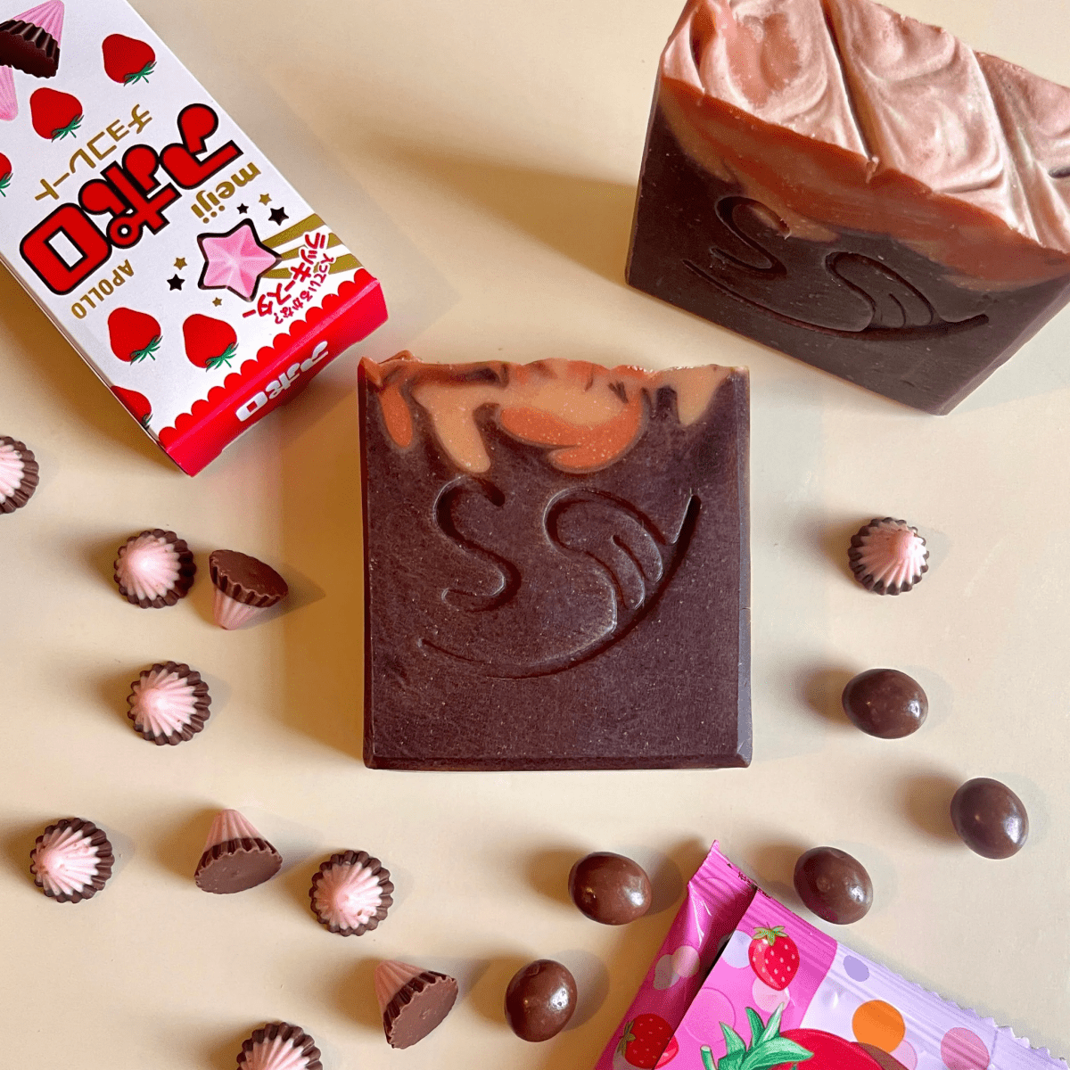 Chocolate Strawberry Christmas Soap by Soap Yummy - BetterThanFlowers