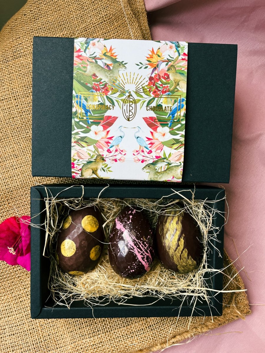 Easter Egg Trio by Conspiracy Chocolate - BetterThanFlowers