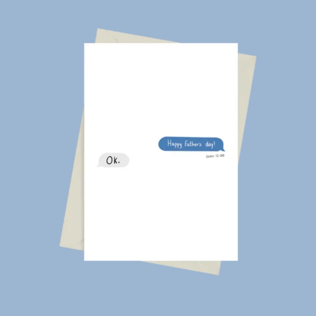 Father's Day Text - Greeting Card by 852prints - BetterThanFlowers