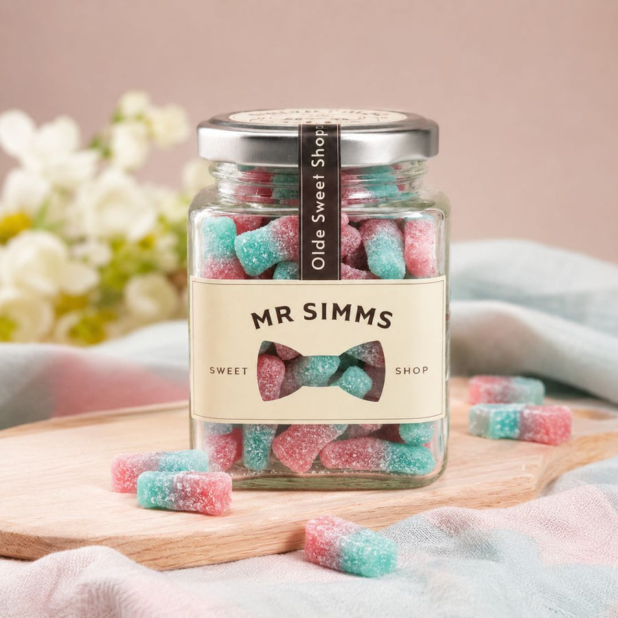 Fizzy Bubblegum Bottles Sweet Jar by Mr Simms - BetterThanFlowers