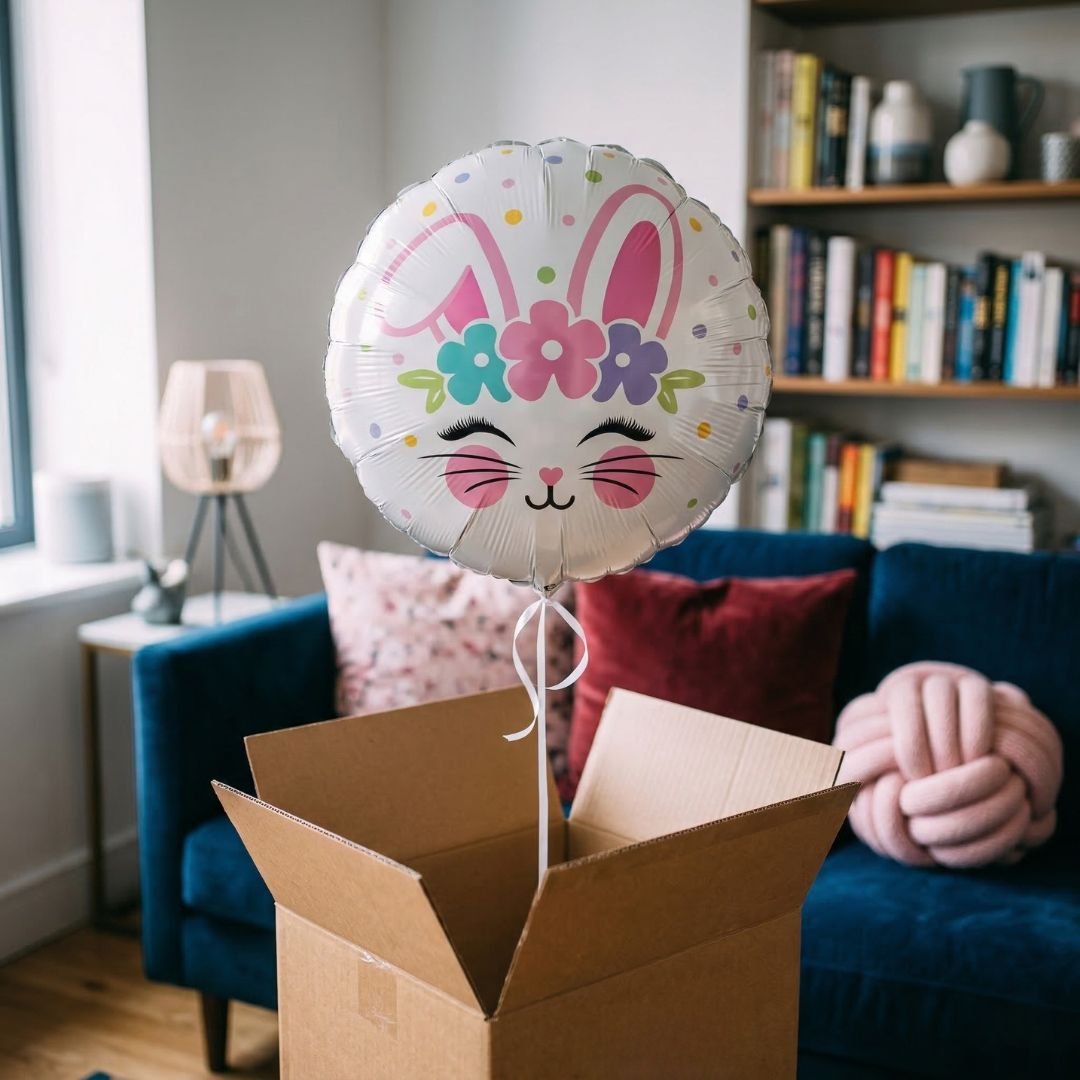 Floral Bunny Balloon in a box - BetterThanFlowers
