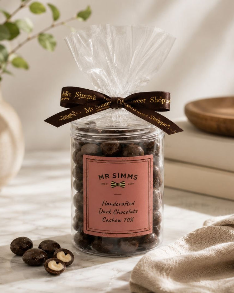 Handcrafted Dark Chocolate Cashews Mr Simms - BetterThanFlowers
