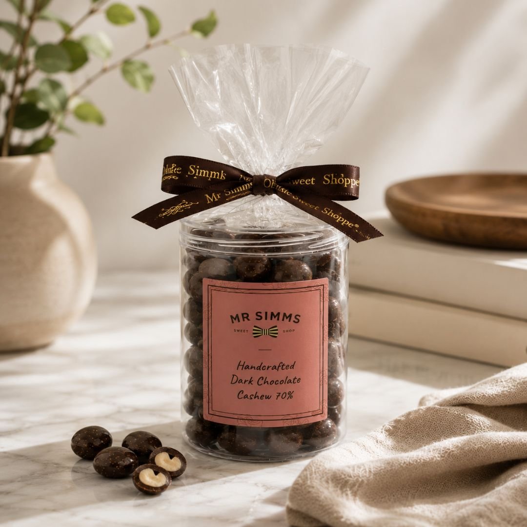 Handcrafted Dark Chocolate Cashews Mr Simms - BetterThanFlowers