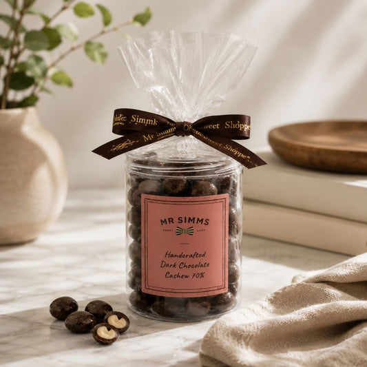 Handcrafted Dark Chocolate Cashews Mr Simms - BetterThanFlowers