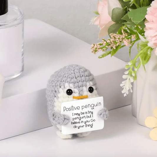 Handmade Knitted Positive Penguin - BetterThanFlowers