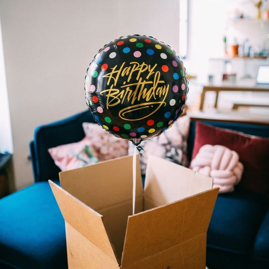 生日快樂 彩紙屑氣球禮盒 - BetterThanFlowers