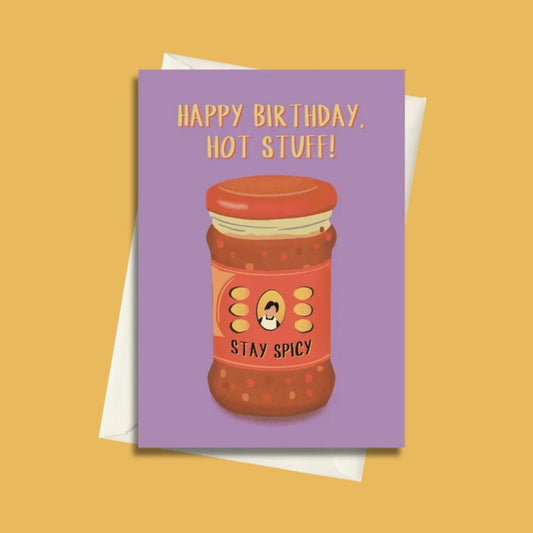 852prints 生日快樂，Hot Stuff！- 賀卡 - BetterThanFlowers