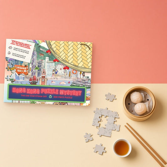 Hong Kong Puzzle Mystery: The Dim Sum Steam Off 500 Piece - BetterThanFlowers