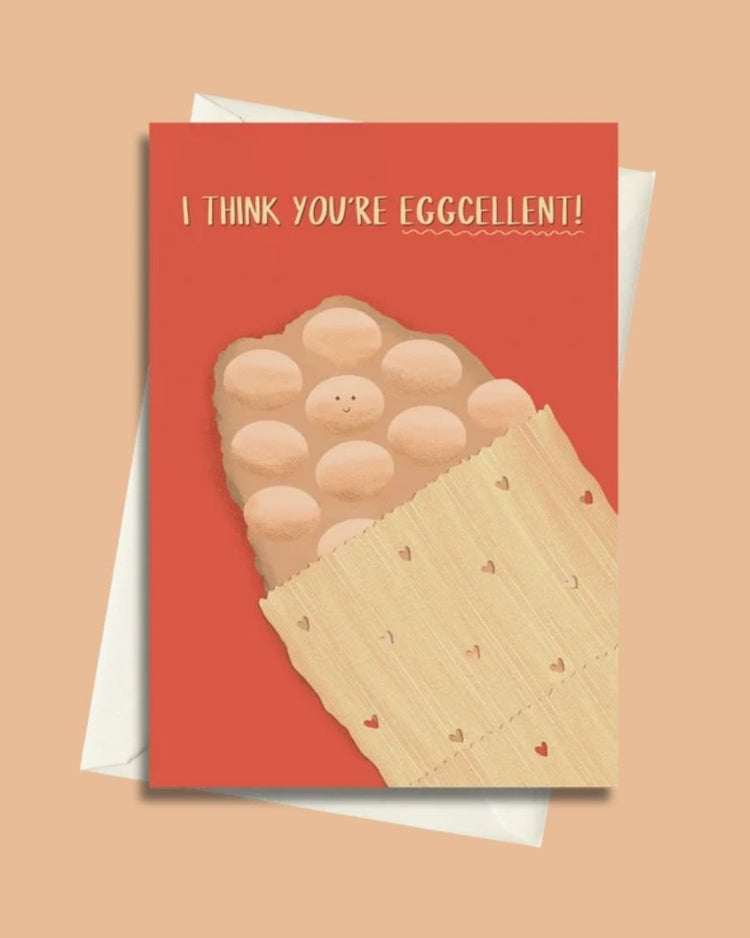 I Think You're Eggcellent - Greeting Card by 852prints - BetterThanFlowers