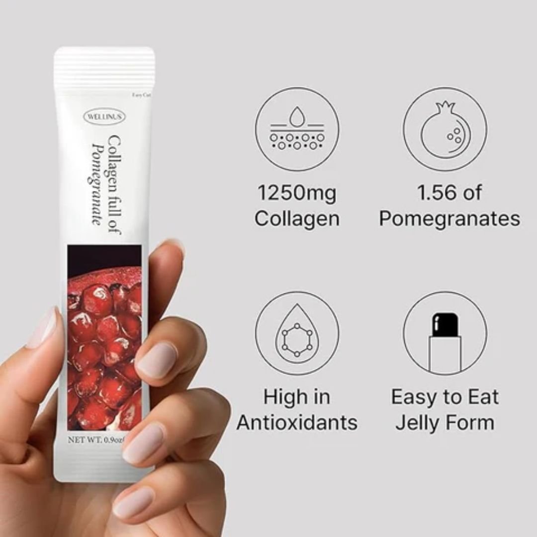 Korean Pomegranate Collagen Jelly Sticks by Wellinus - BetterThanFlowers
