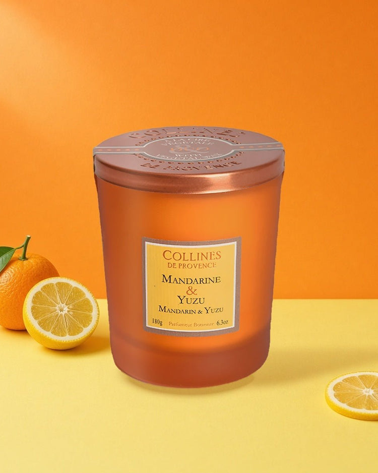 Mandarin & Yuzu Candle by Collines de Provence - BetterThanFlowers