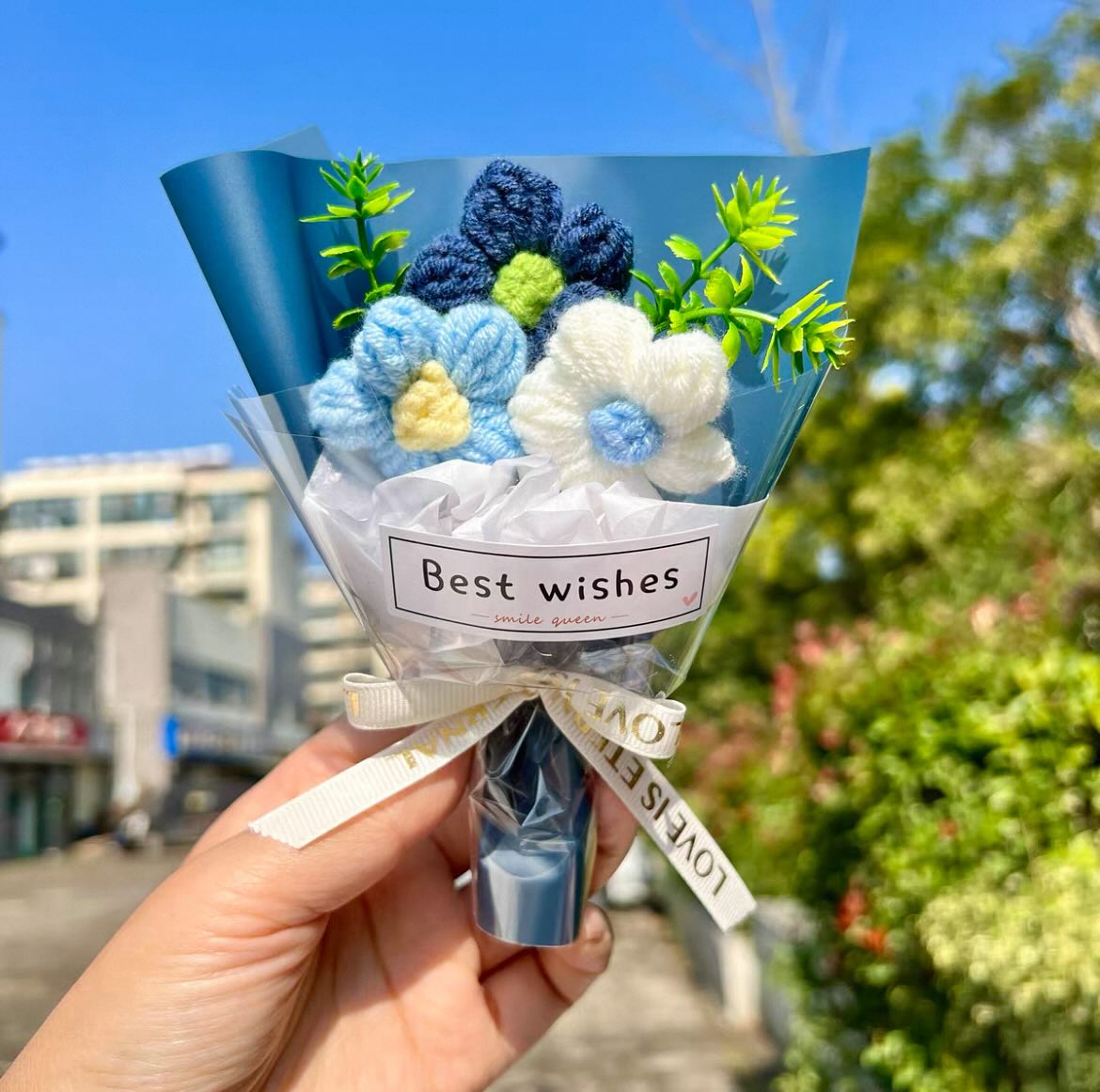 Mini Crochet Flower Bouquet (Multiple Color Options) - BetterThanFlowers