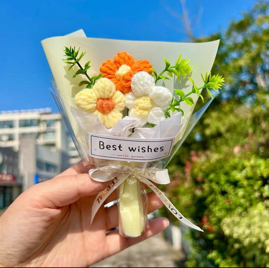Mini Crochet Flower Bouquet (Multiple Color Options) - BetterThanFlowers