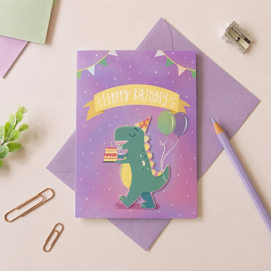 Party-Saurus Rex Birthday Greeting Card - BetterThanFlowers