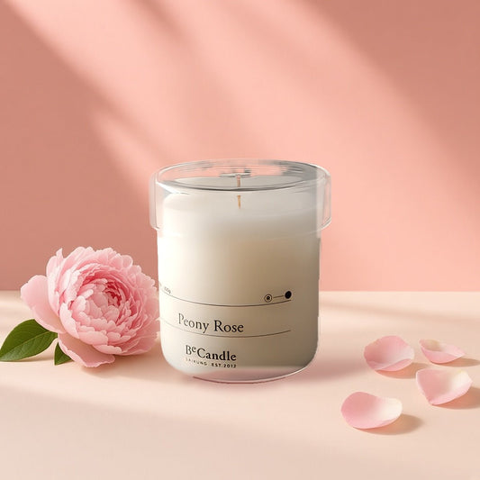 Peony Rose Scented Candle 200g by BeCandle - BetterThanFlowers